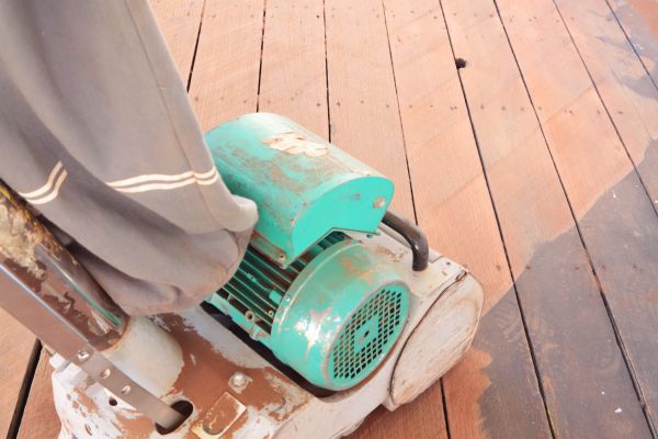 Cedar Deck Sanding in Mill Valley